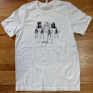 Vintage Pearl Jam Cartoon Pencil Drawn T-Shirt Size Large